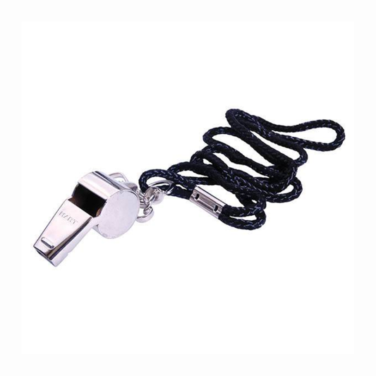 HART Nickel Plated Whistle with Lanyard