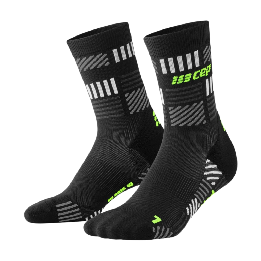 Mens CEP Mid Cut Socks Compression The Run Limited Edition