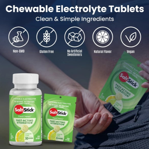 SaltStick Electrolyte FastChews Bottle - 60 Caps