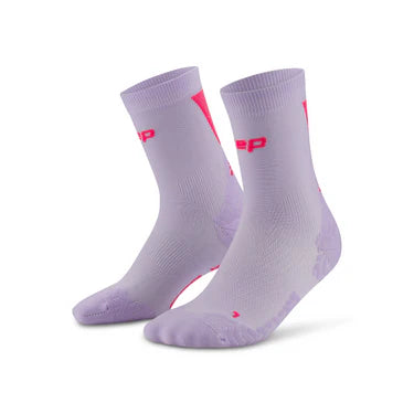 Womens CEP Mid Cut Socks CORE RUN Ultralight Light Cushion Compression