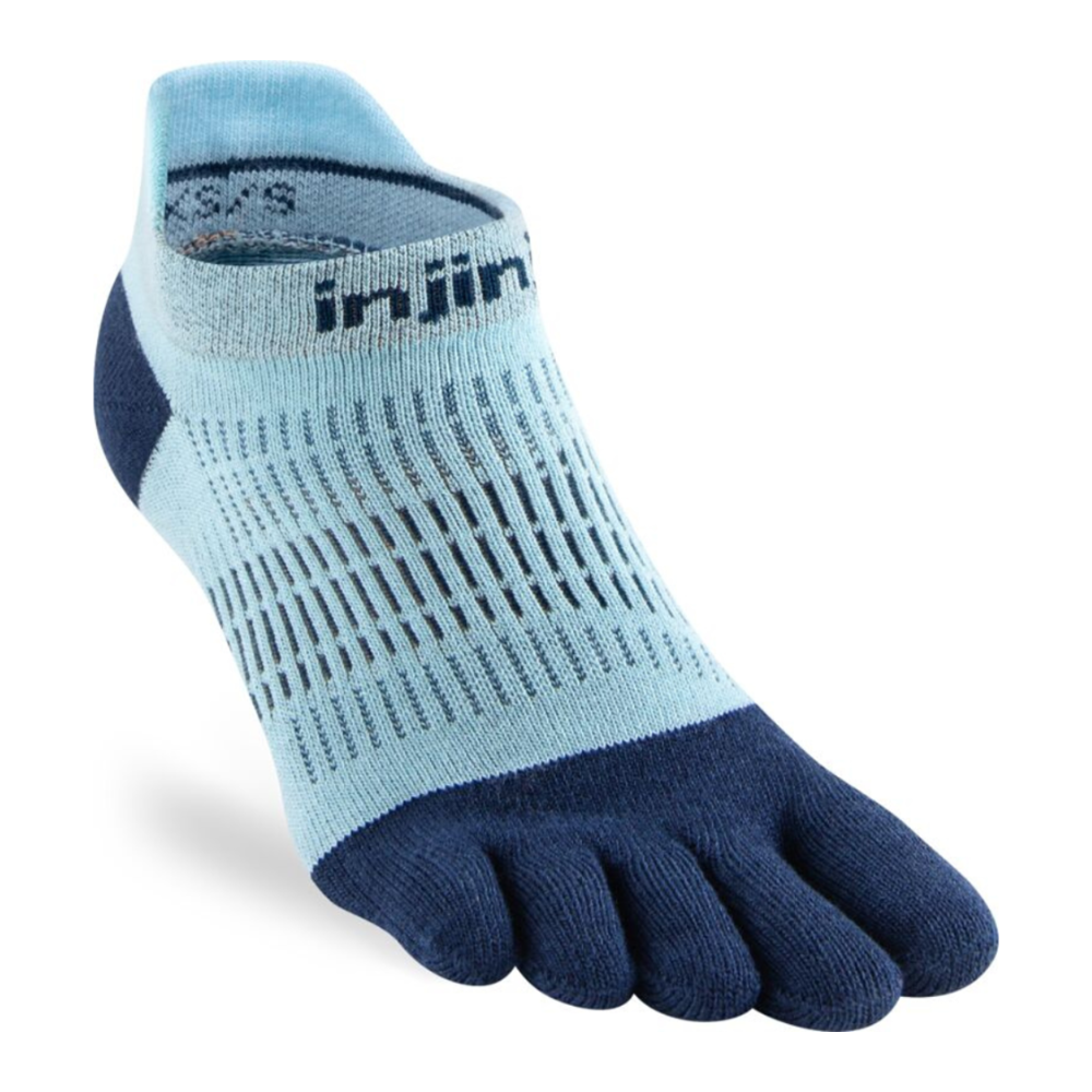 Womens Injinji Run Lightweight No Show Socks