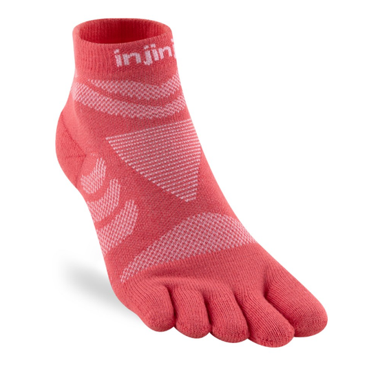 Womens Injinji ULTRA RUN Mini Crew Toe Socks