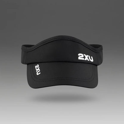 2XU Run Visor - Black/Black