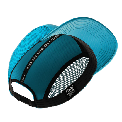 Rnnr Distance Hat - Drippy Cheetah Blue