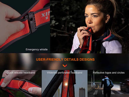 Fenix HM65R-T V2.0 Headlamp Dual Output 1600 Lumen Rechargeable Headlamp