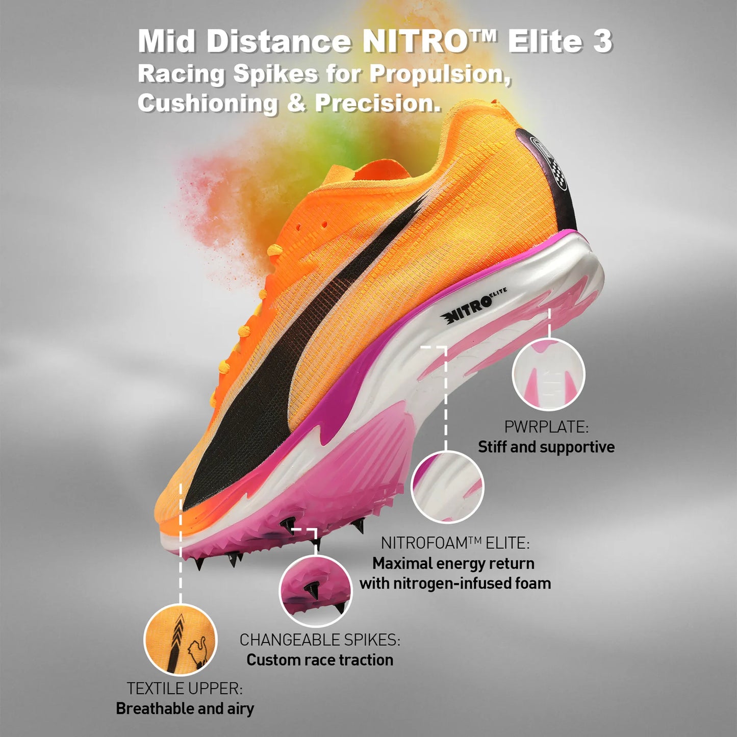 Puma Mid Distance NITRO Elite 3