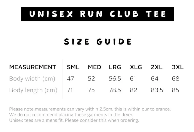 Unisex Run Club Tee
