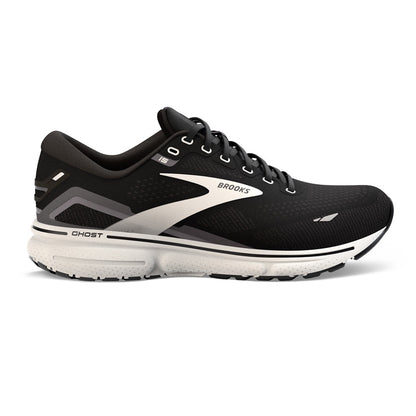 Black White Mens Brooks Ghost 15 D Width 