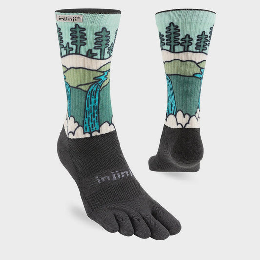 Mens Injinji Artist Designed Crew Toe Socks