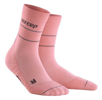 Rose Womens Reflective Compression Mid Cut Sock 