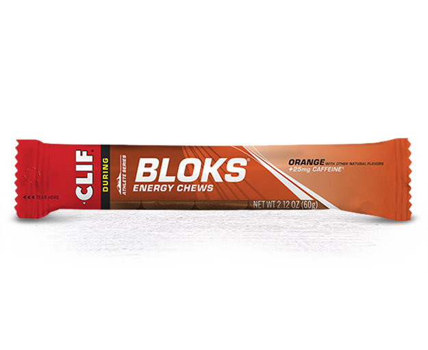 Orange Clif Bloks Energy Chews