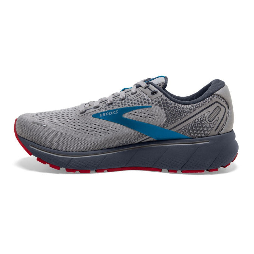 Grey Blue Red Mens Brooks Ghost 14