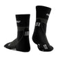 Black Stone Grey Mens CEP Merino Compession Mid-Cut Sock