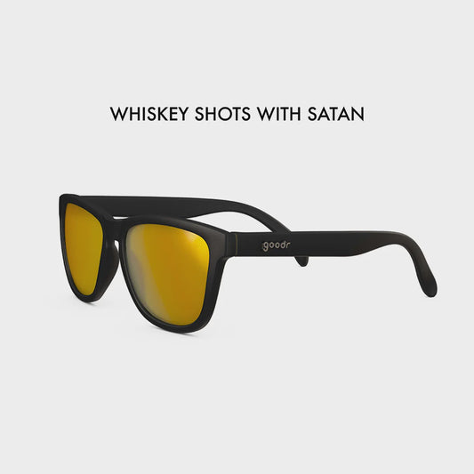 Goodr OG Running Sunglasses - Whiskey Shots With Satan
