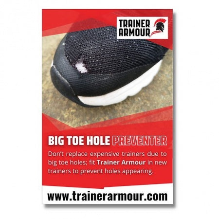 Trainer Armour Big Toe Hole Preventer - Black