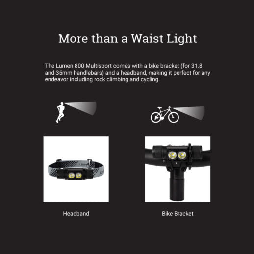 UltrAspire Multisport 800 Lumen Waist Light